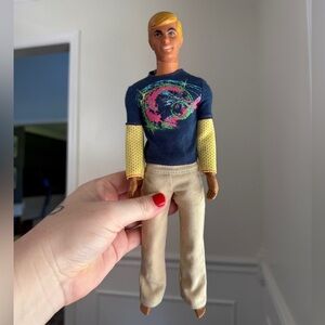 Vintage Mattel Barbie 1968 Ken 12" Doll Made In Taiwan 1960s